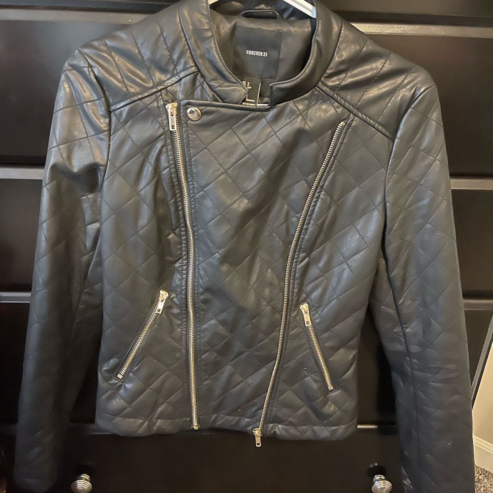Faux leather jacket from Forever 21
